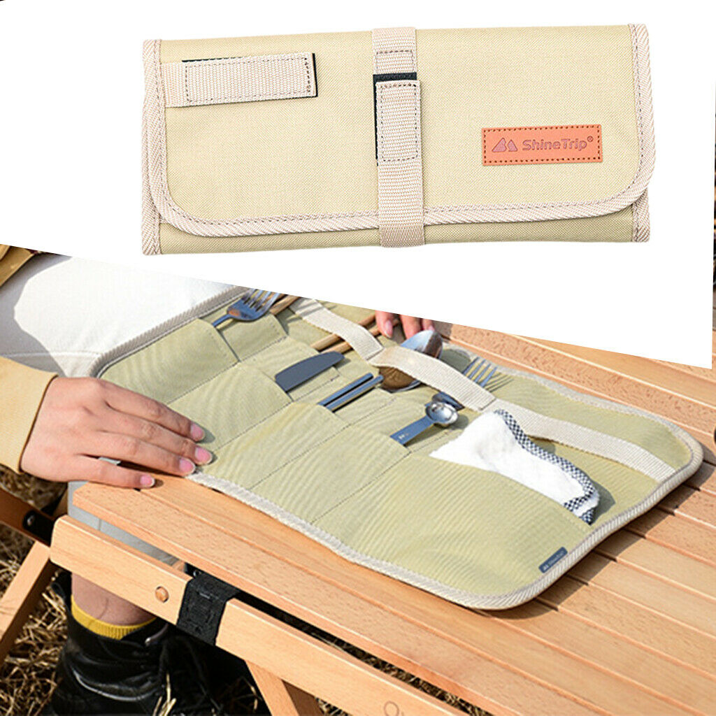Picnic Tablewares Storage Bag Oxford Cloth Spoon Cutlery Cookware Organizer