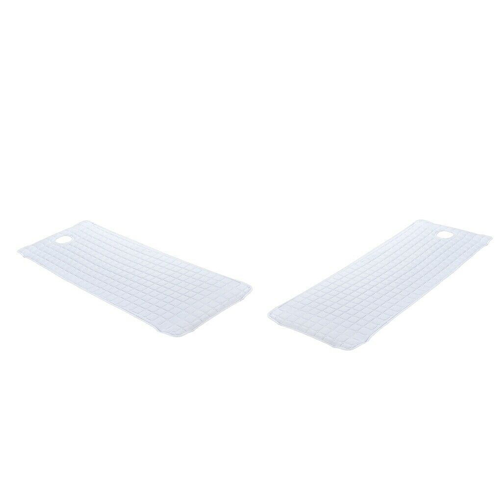 2pcs Anti-slip Massage Table Mattress Cosmetic Bed Sheet Pad 185x70cm White