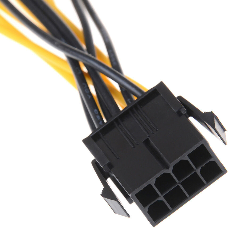 1Pc 8-pin to dual 8 pin 2x (6pin+2Pin) graphic video card power splitter .l8