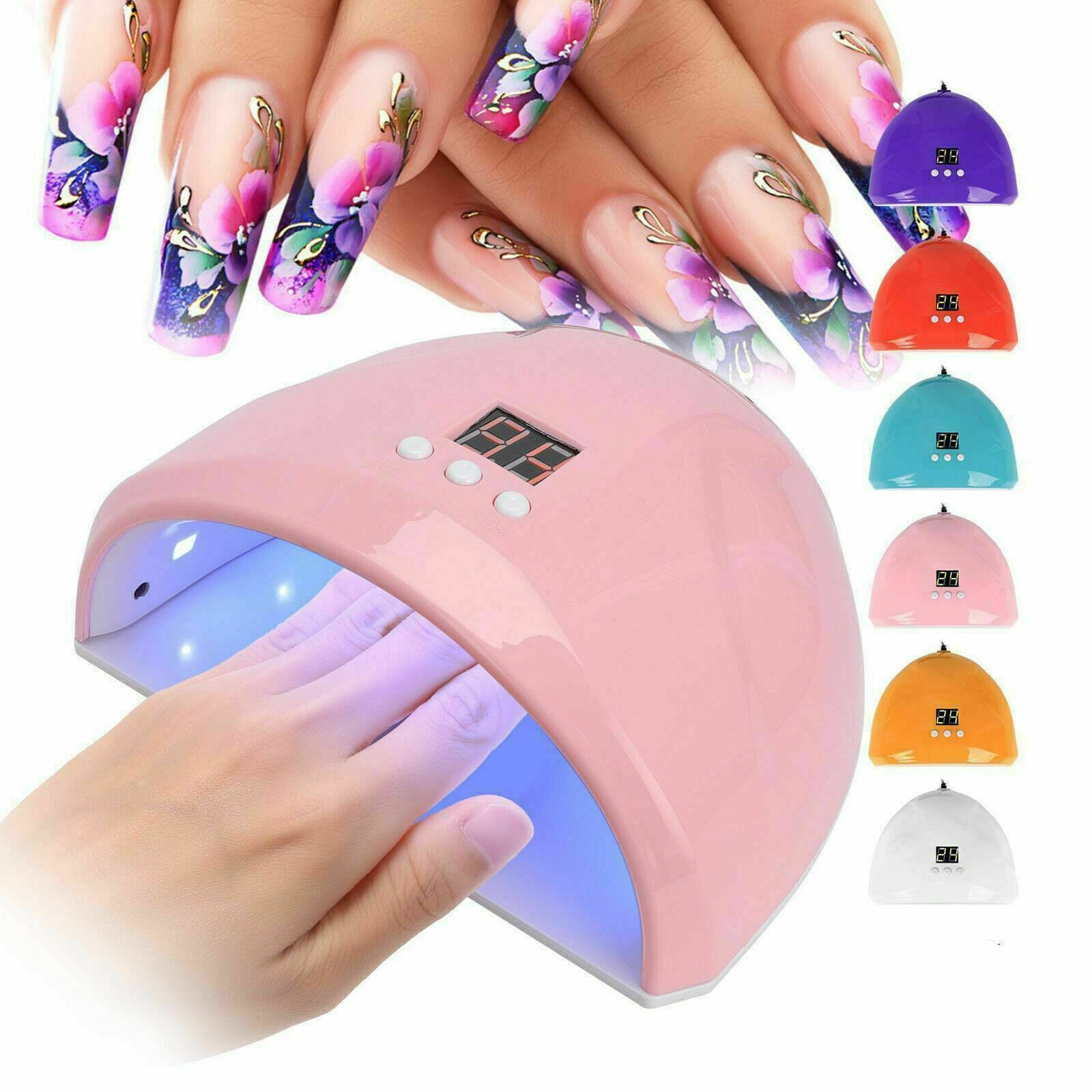 54W LED UV Nail Polish Dryer Lamp Gel Acrylic Curing Light Professional Tool HOT