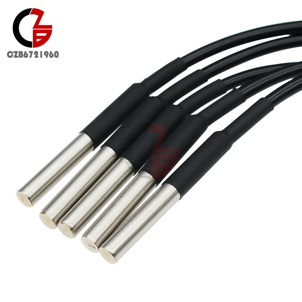 2PCS Waterproof Digital Thermal Sensor Probe DS18B20 1M DS18S20 for Arduino