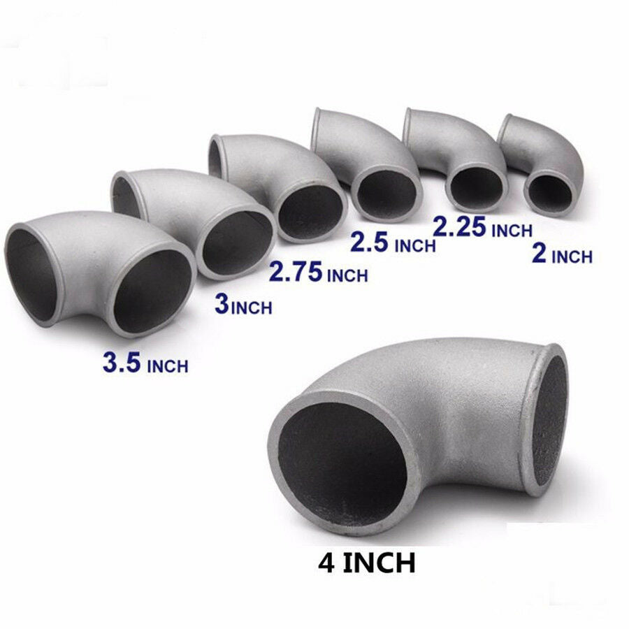 51mm Aluminum Pipe Joiner/Elbow Pipe Weld to Intercooler Turbo Outlet 90Â° Bend