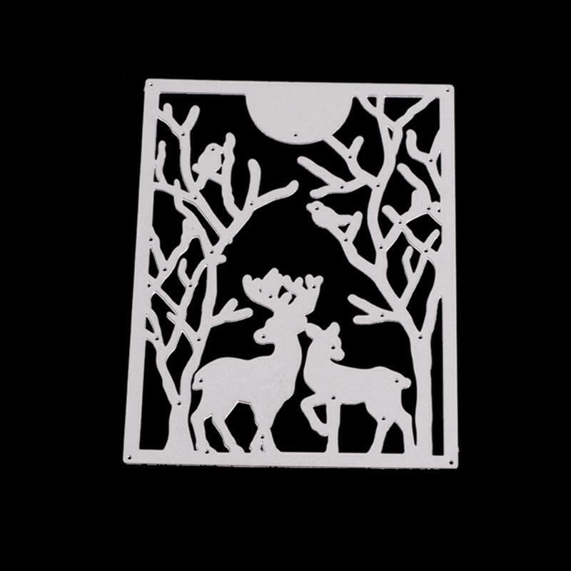 Christmas Deer Metal Cutting Dies Stencil Scrapbook Album Paper Card Template