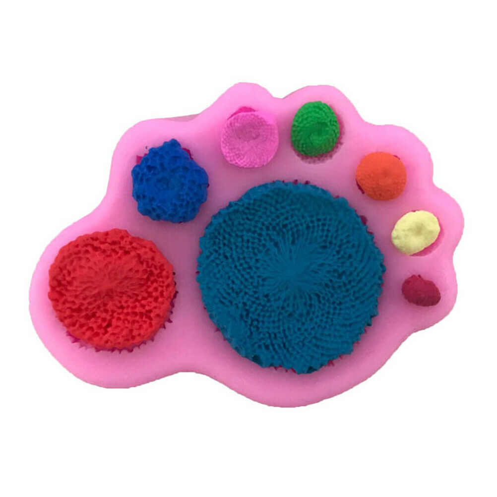 1pc  Flowers Shape Fondant Cake Silicone Mold Biscuits Pastry Mou^qiBDAU