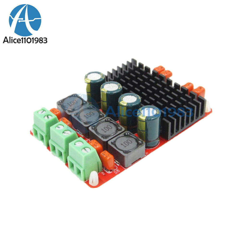 TPA3116 Dual Channel DC12V 24V Stereo 50WX2 BTL Mono 100W Audio Amplifier Board