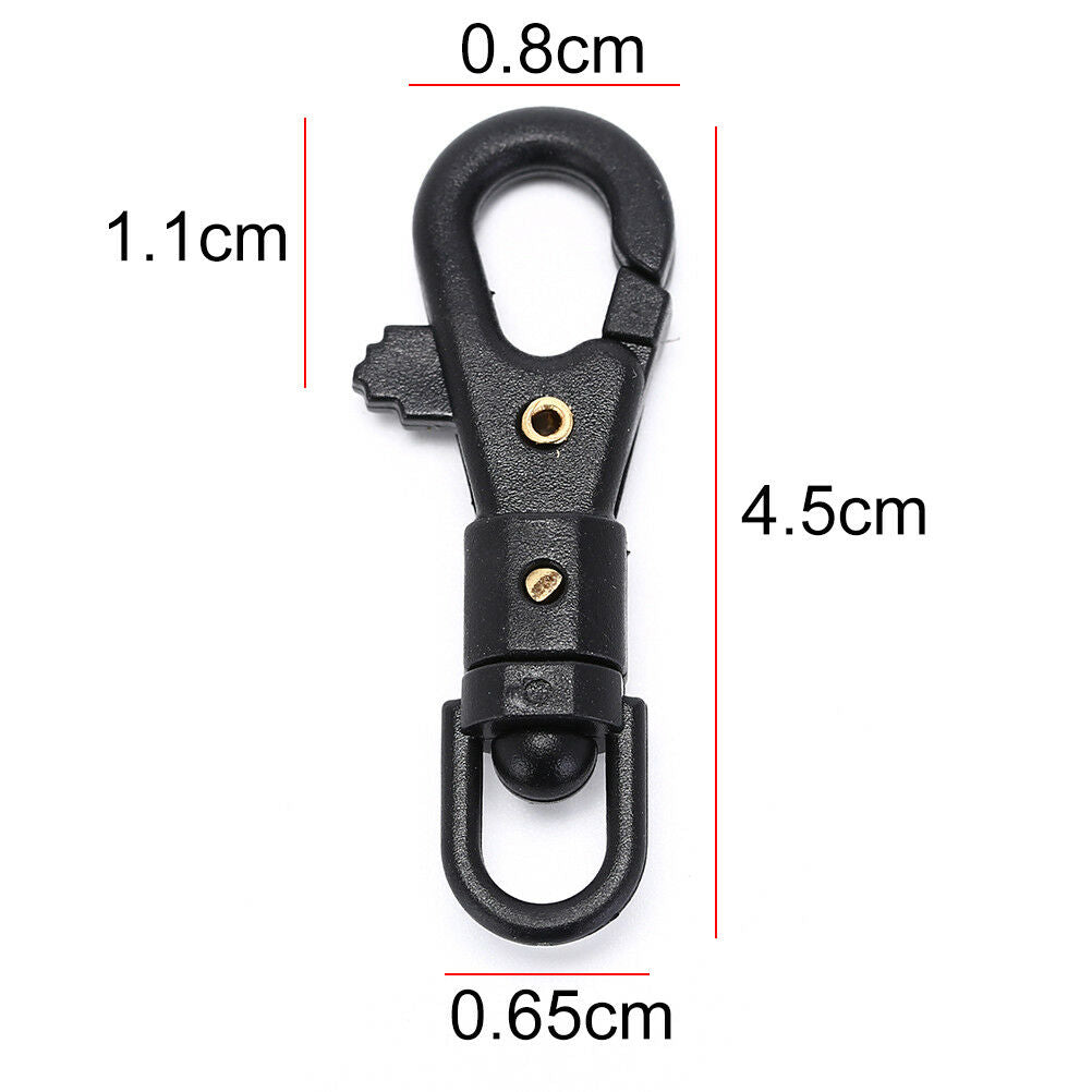 5Pcs Carabiner Rotatable Buckle Clip Quickdraw Key Chain Paracord Backpac.l8