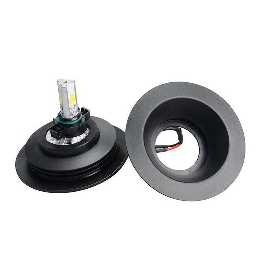 Pair Universal Rubber Housing Seal Cap Headlight Dust Cover For LED HID Retrofit