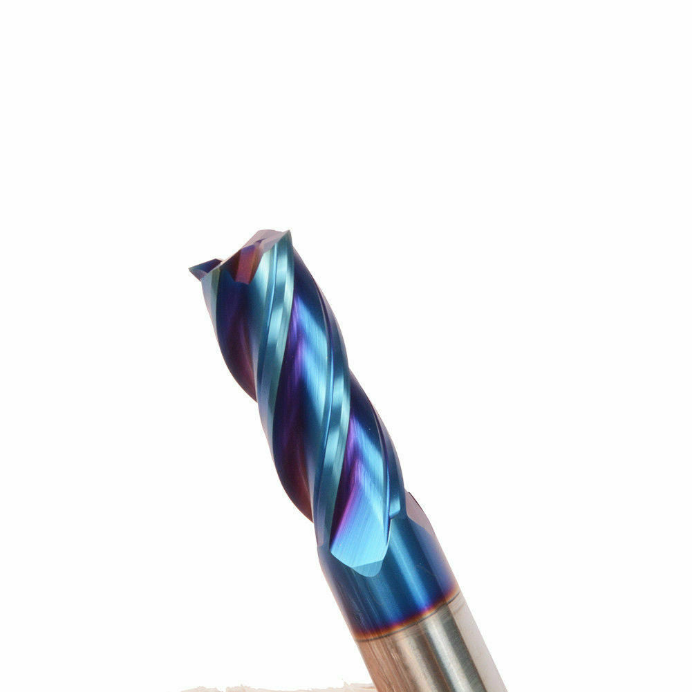 10mm HRC65° 4F Nano Tungsten Carbide End Mill Milling Cutter For Stainless Steel