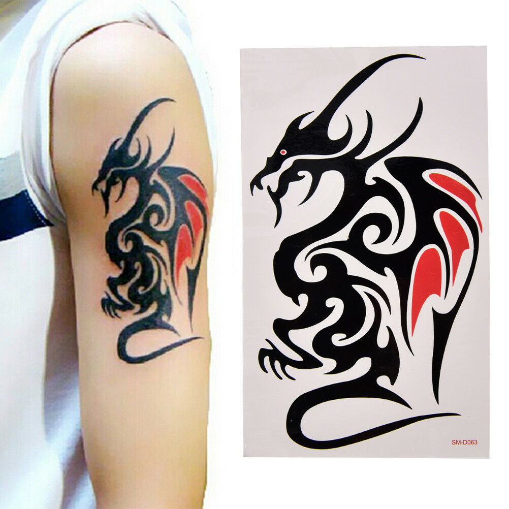 WaterproofBDemporaryBDattooSticker Body Art 10.5*6cm DragonBDattooBDotem W.l8