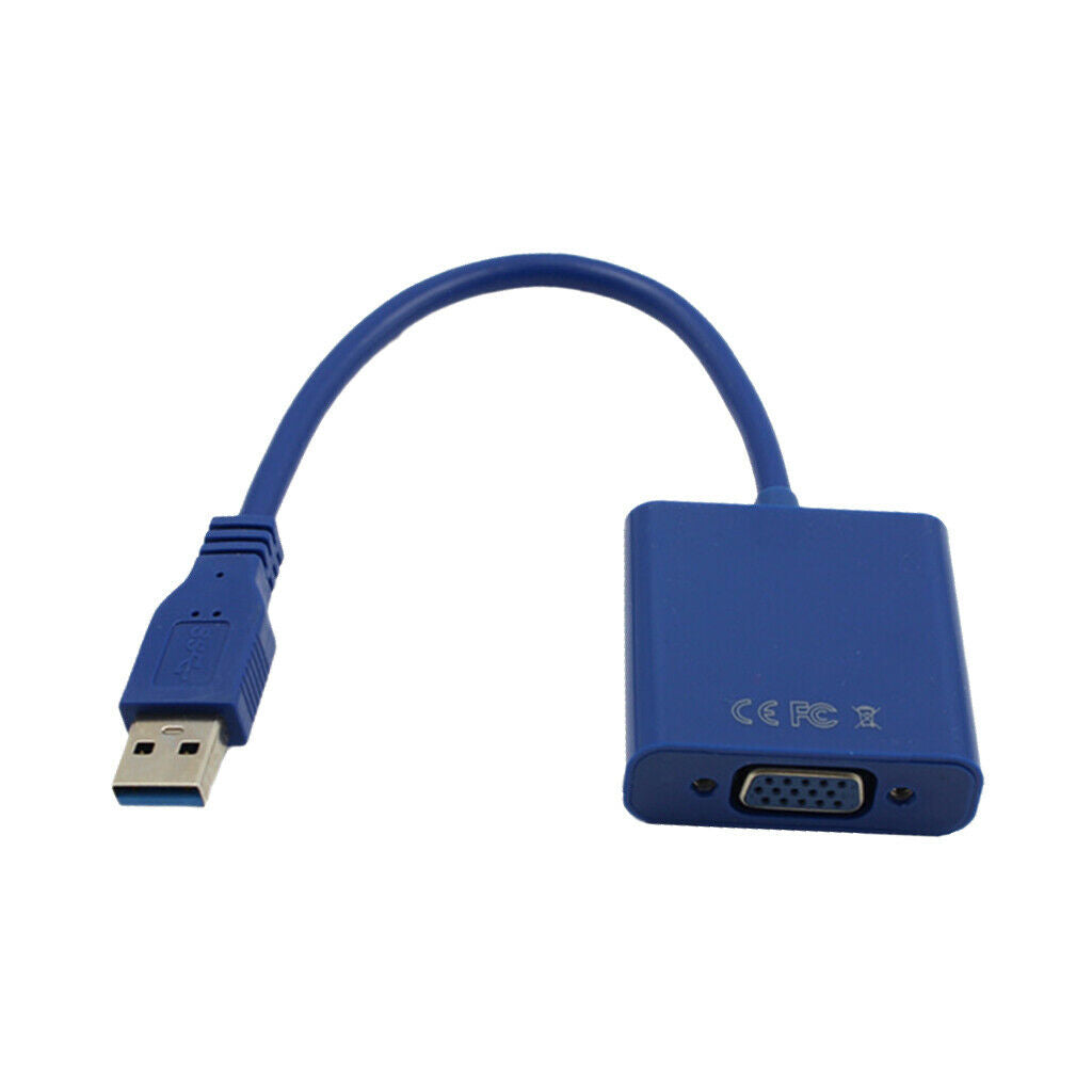1080P USB 3.0 to VGA Display External Video Graphics Adapter Cord For Win7#2