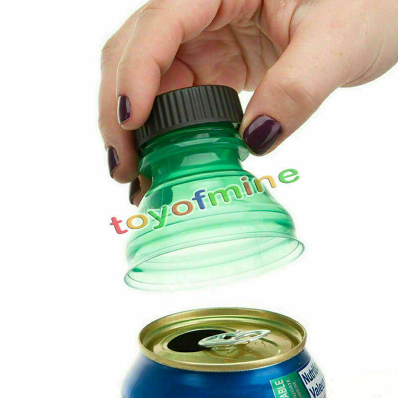 6Pcs Washable Reusable Drinks Can Convert Bottles Caps Soda Savers Keeper Tool
