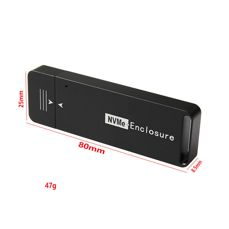 USB 3.0 USB 3.1 To 2230 2242 M Key NGFF M.2 NVME PCIE SSD Enclosure