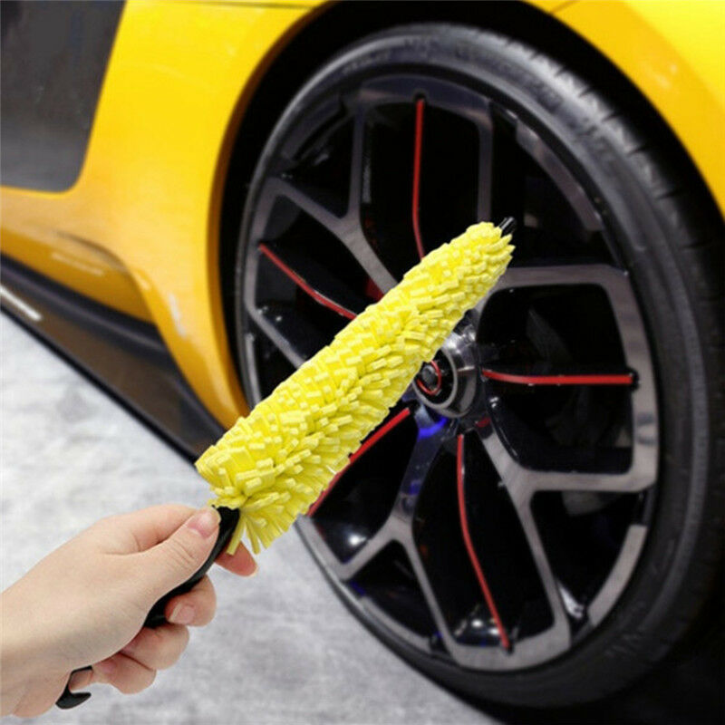 Car Wheel Brush Plastic Handle Cleaning Brush Wheel Rims Tire Washing Bru.l8