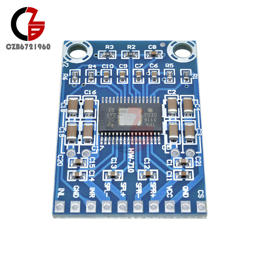 DC 12V 24V Mini TPA3116D2 2x50W Digital Audio Power Amplifier Board Class D Amp