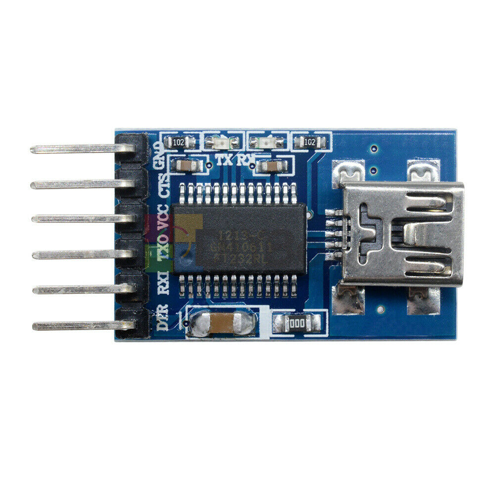 Lots 2PCS FT232RL USB to Serial Adapter Module Mini USB TO RS232 For Arduino