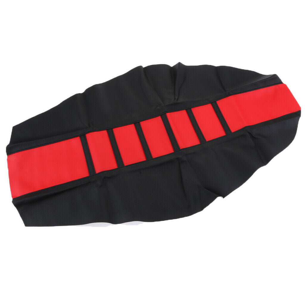 Universal Motorbike Anti-slip Breathable Seat Cover 828x465mm Black (Red)