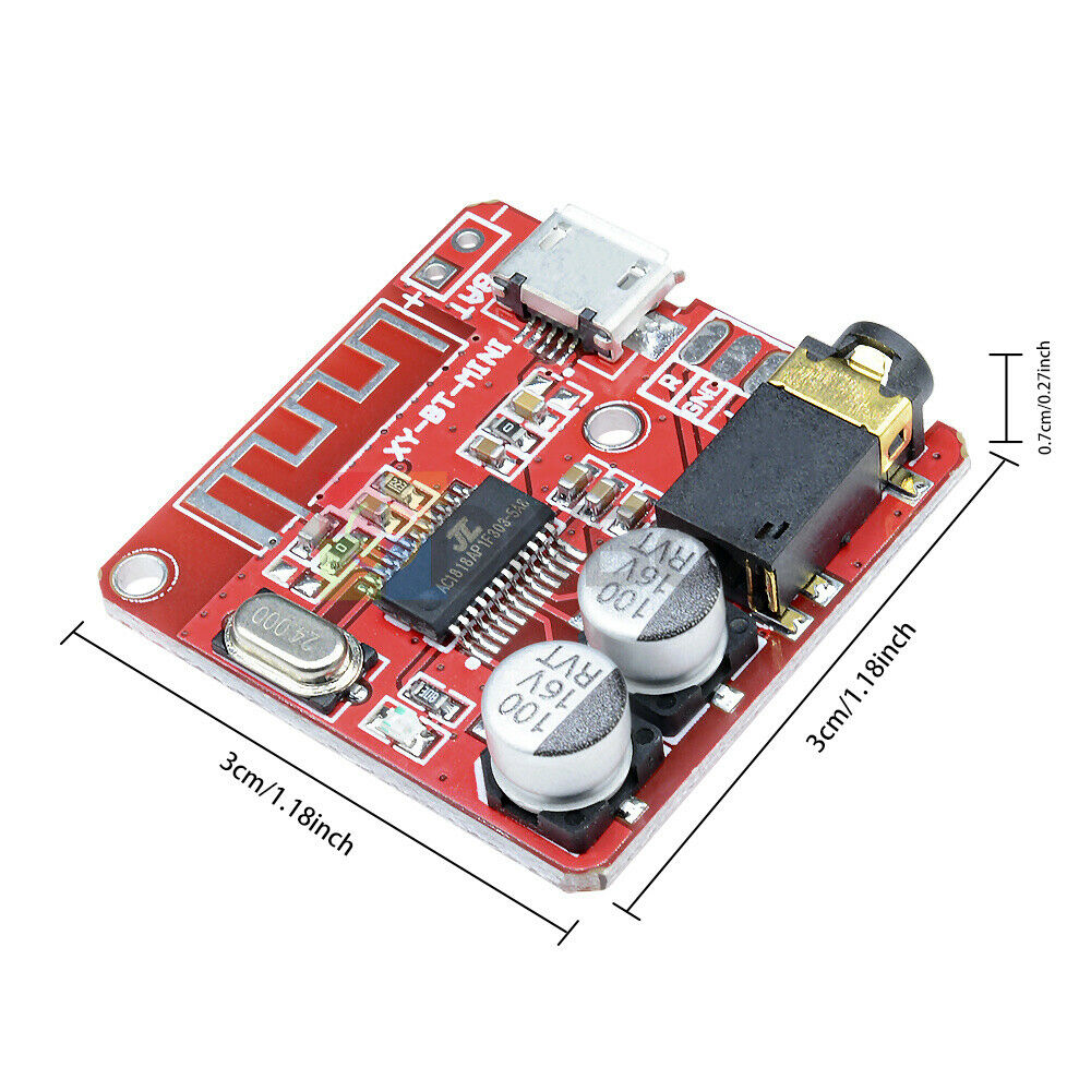 5PC Bluetooth 4.1 Audio Lossless Receiver MP3 Decoder Amplifier w/ LED Indicator