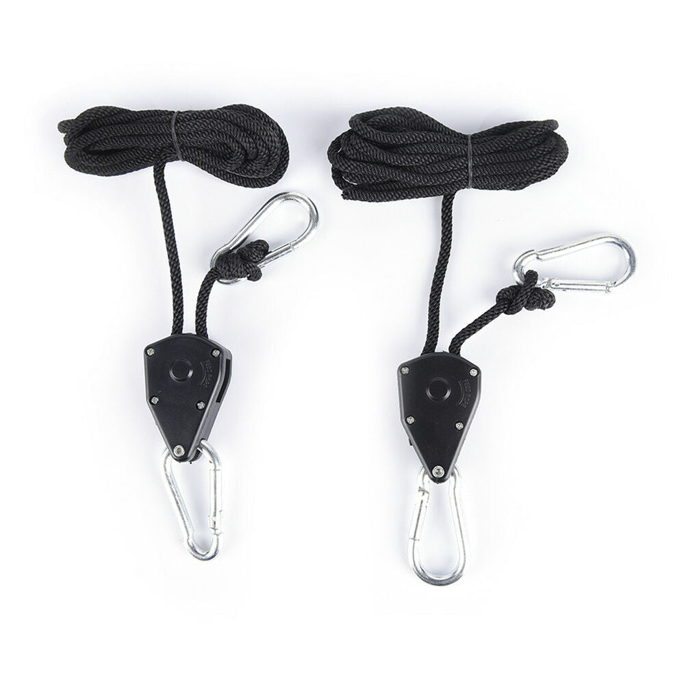 2pcs/pack 1/8 Inches rope ratchet reflector grow light hangers light lifteFB FT