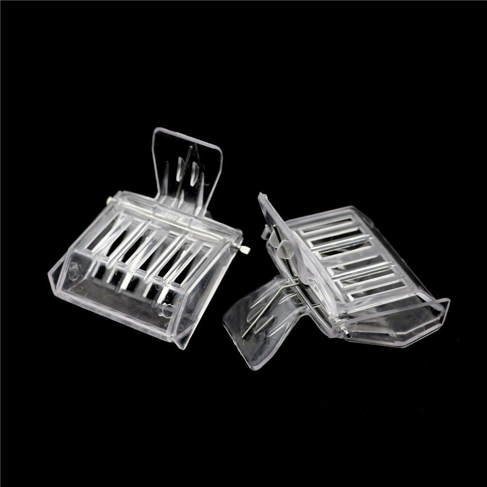 2Pcs Bee Tools Queen Cage Colorless Plastic Clip Bee Clip Beekeeping Equi.l8