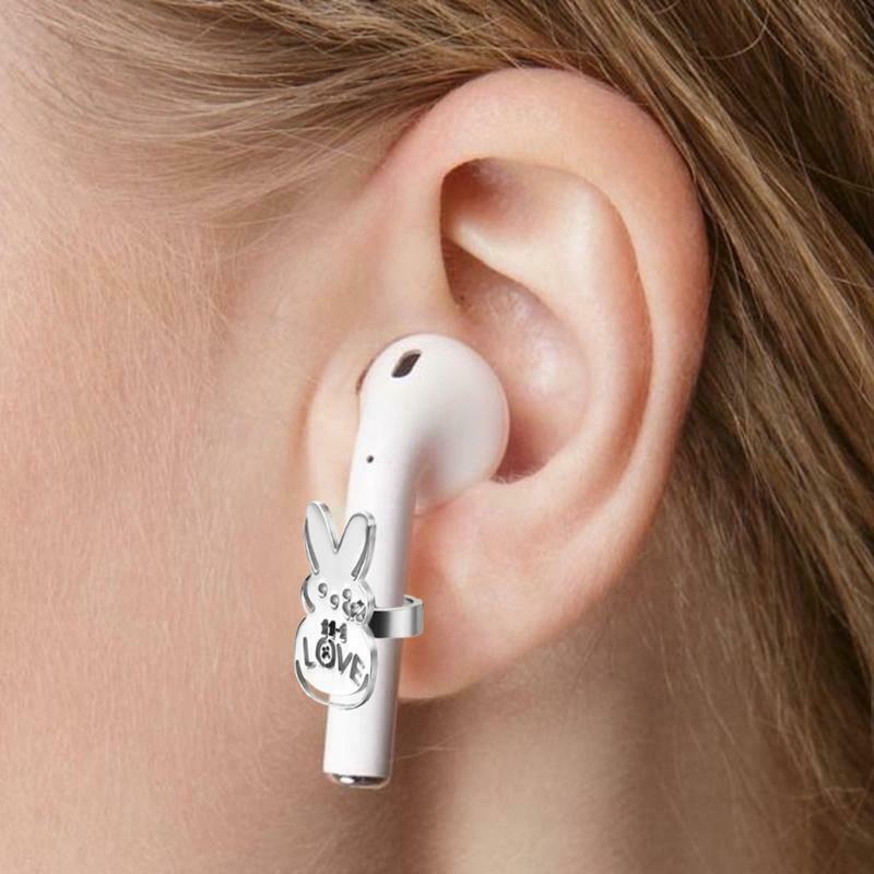 1 Pair Stainless Steel Anti Lost Earring Earphone Earbuds Connector