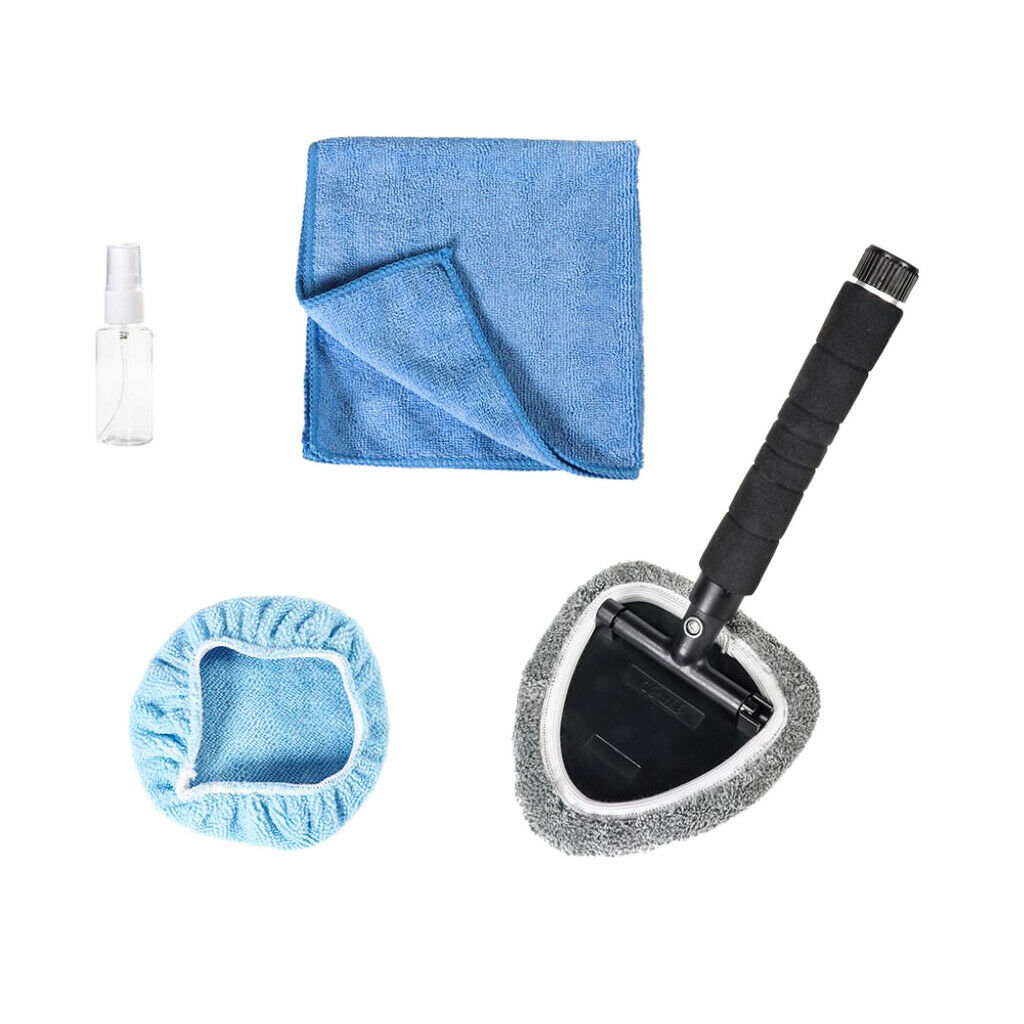 Retractable Windshield Cleaner Wiper Handle Wand Brush Set Car Clean Tool