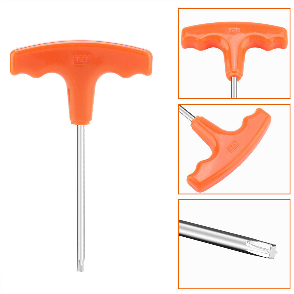 Plastic 15cm T Handle T27 Torx Driver Screwdriver for Stihl Makita 0812 370 1000