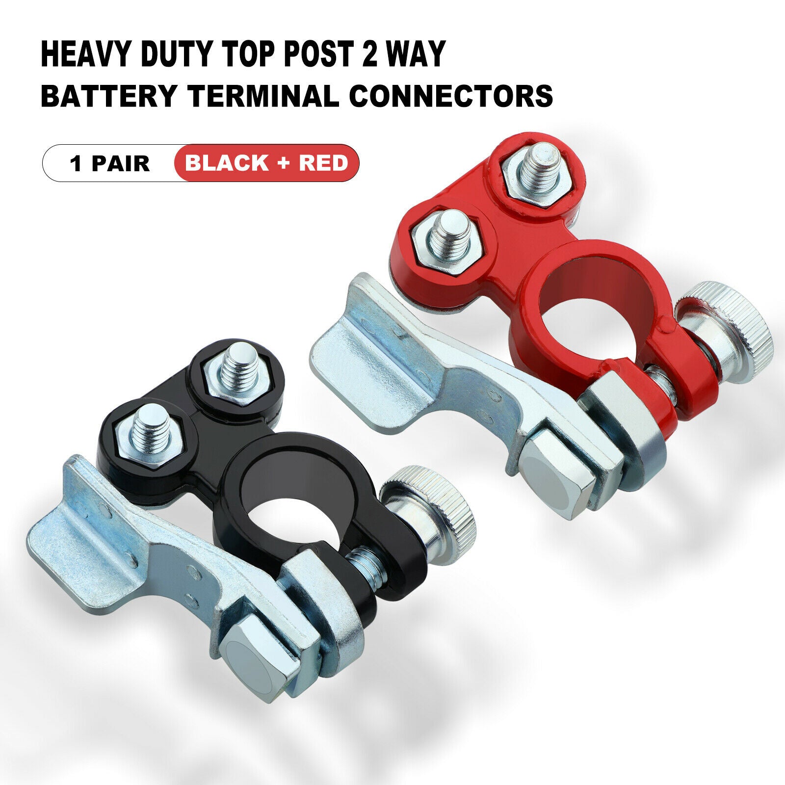 High Performance Adjustable Battery Cable Terminals Clip 1Pair