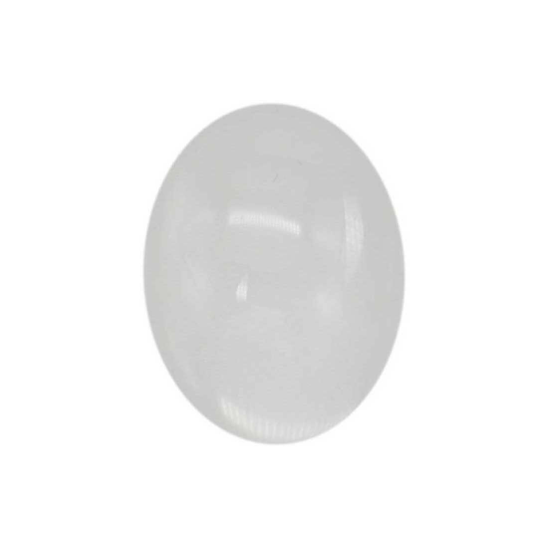 10 pcs Clear Glass Dome Cabochons Oval Cameo Flat Back Jewelry Crafts 40x30mm