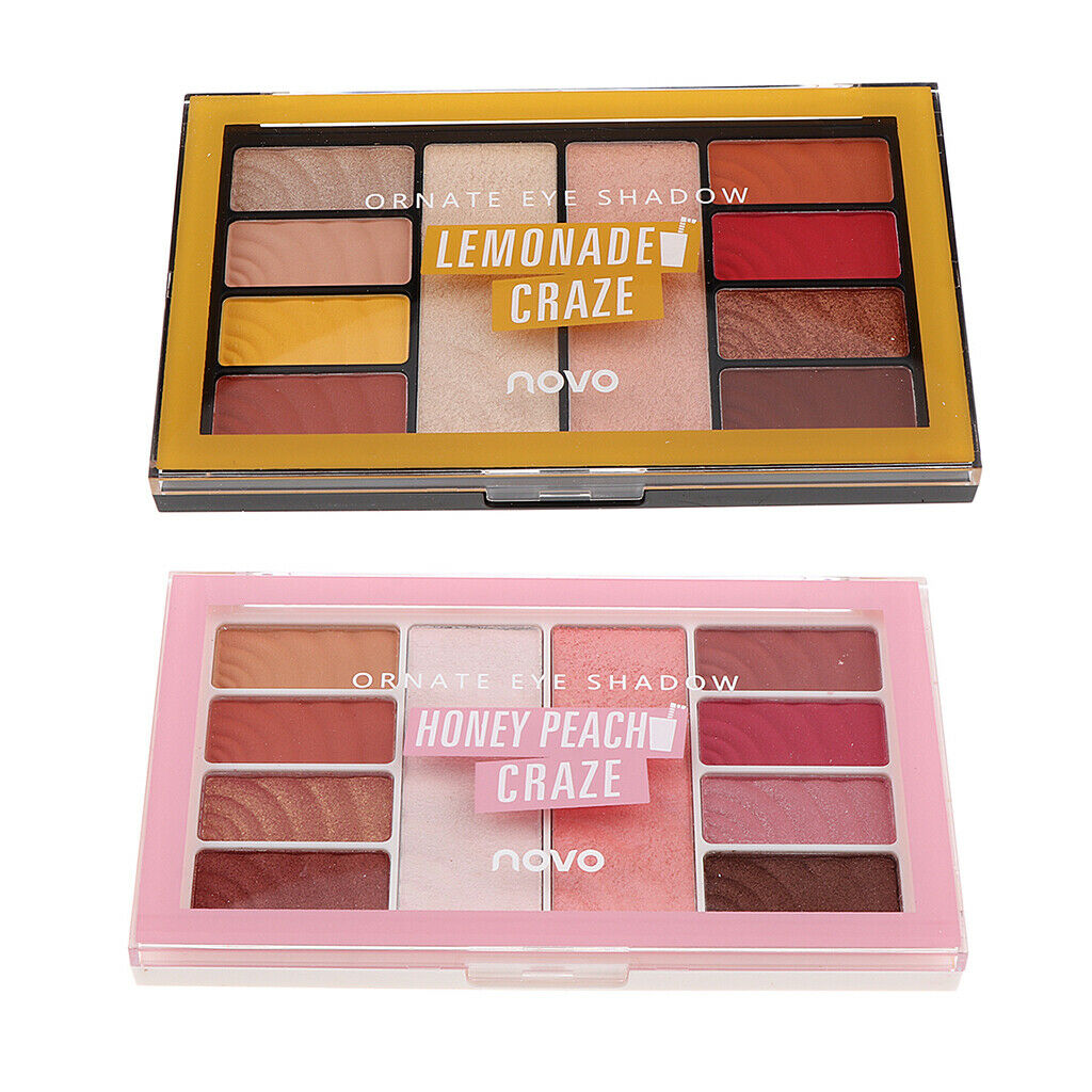 10 Colors Beauty Eyshadow Makeup Palette Matte Shimmer Pallet Lemon Theme