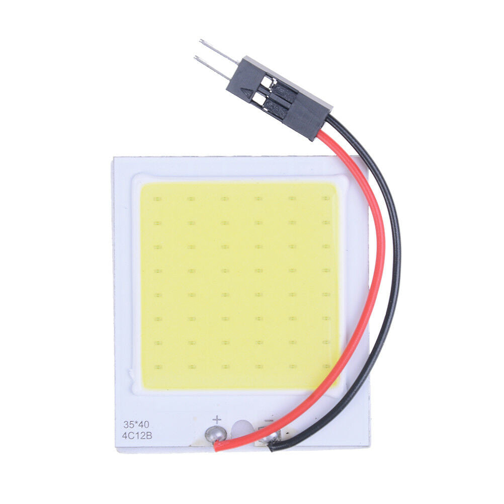 48 smd cob led 3w 12v white light car interior panel lights dome lamp bulbWGJ Tt