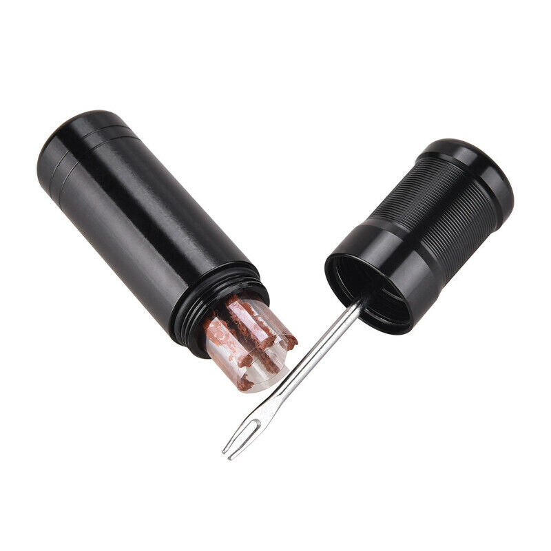 Bicycle Tire Repair Drill Puncture Tool Set  + 5 Rubber Strip For Tubeless Tire