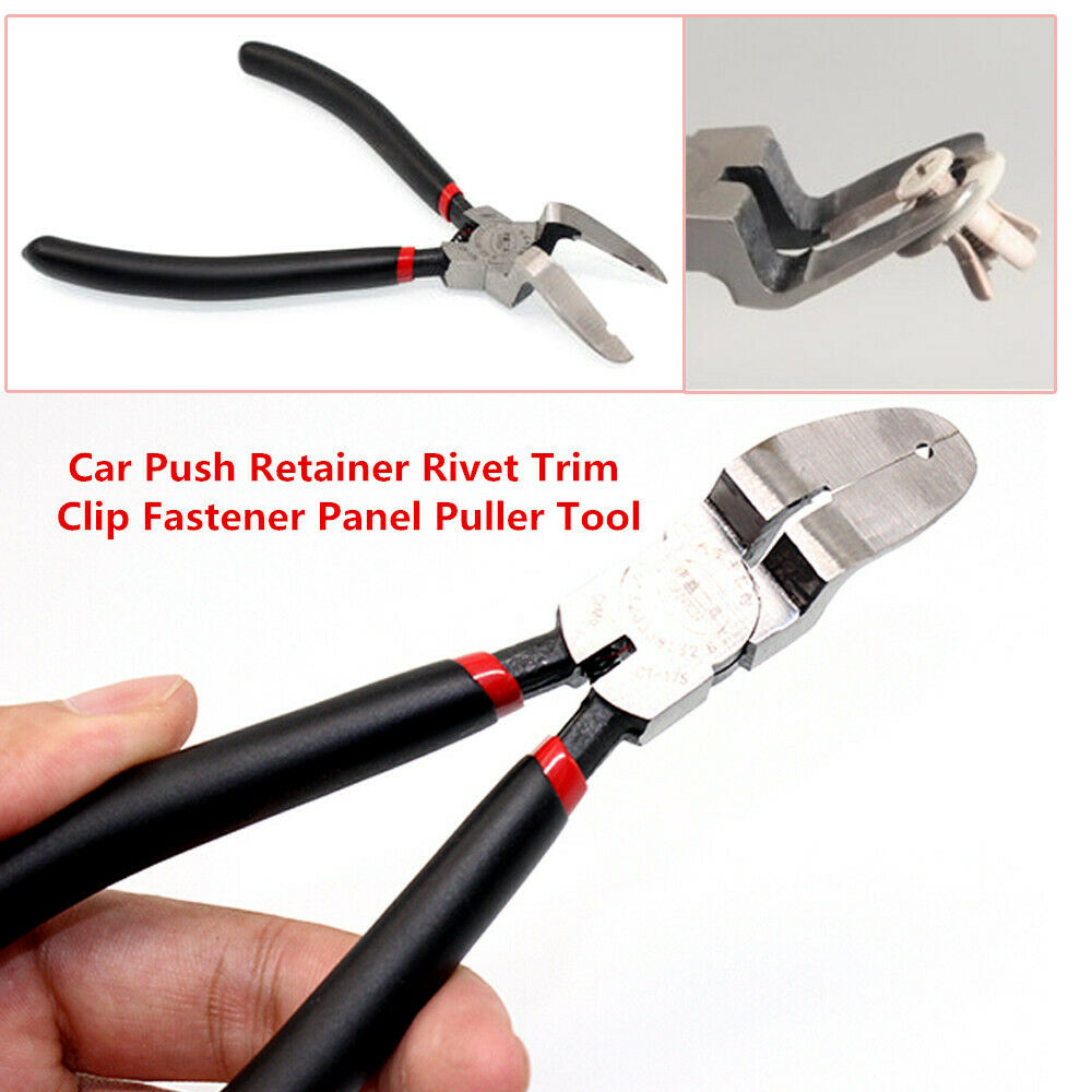Car Push Retainer Rivet Trim Clip Fastener Door Panel Clips Staples Puller Tool