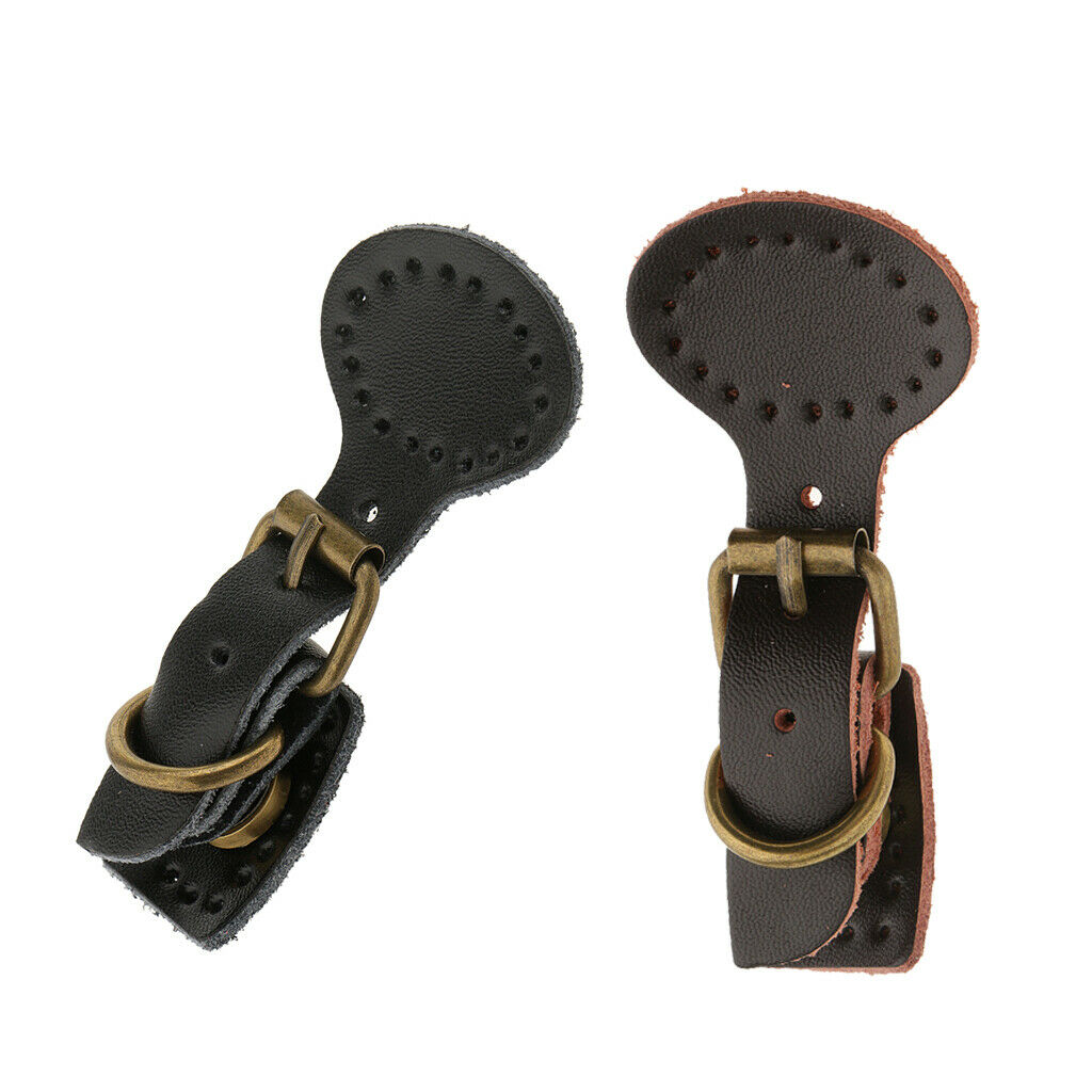 2 Sets Sew On Leather Buckles Magnetic Snap Fastener DIY Replacement For Bag