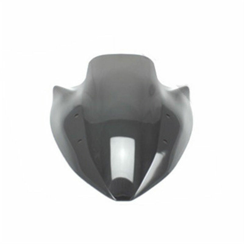 Black Double Bubble Motorcycle Windshield for Kawasaki Z1000 2003-2006