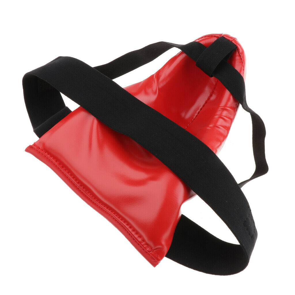 Muay Thai Groin and Abdominal Boxing Protector Protective Gear S Red