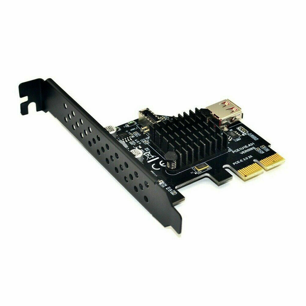 PCIe to USB 3.1 Type E Front Panel Socket Adapter Card Express for Motherboard