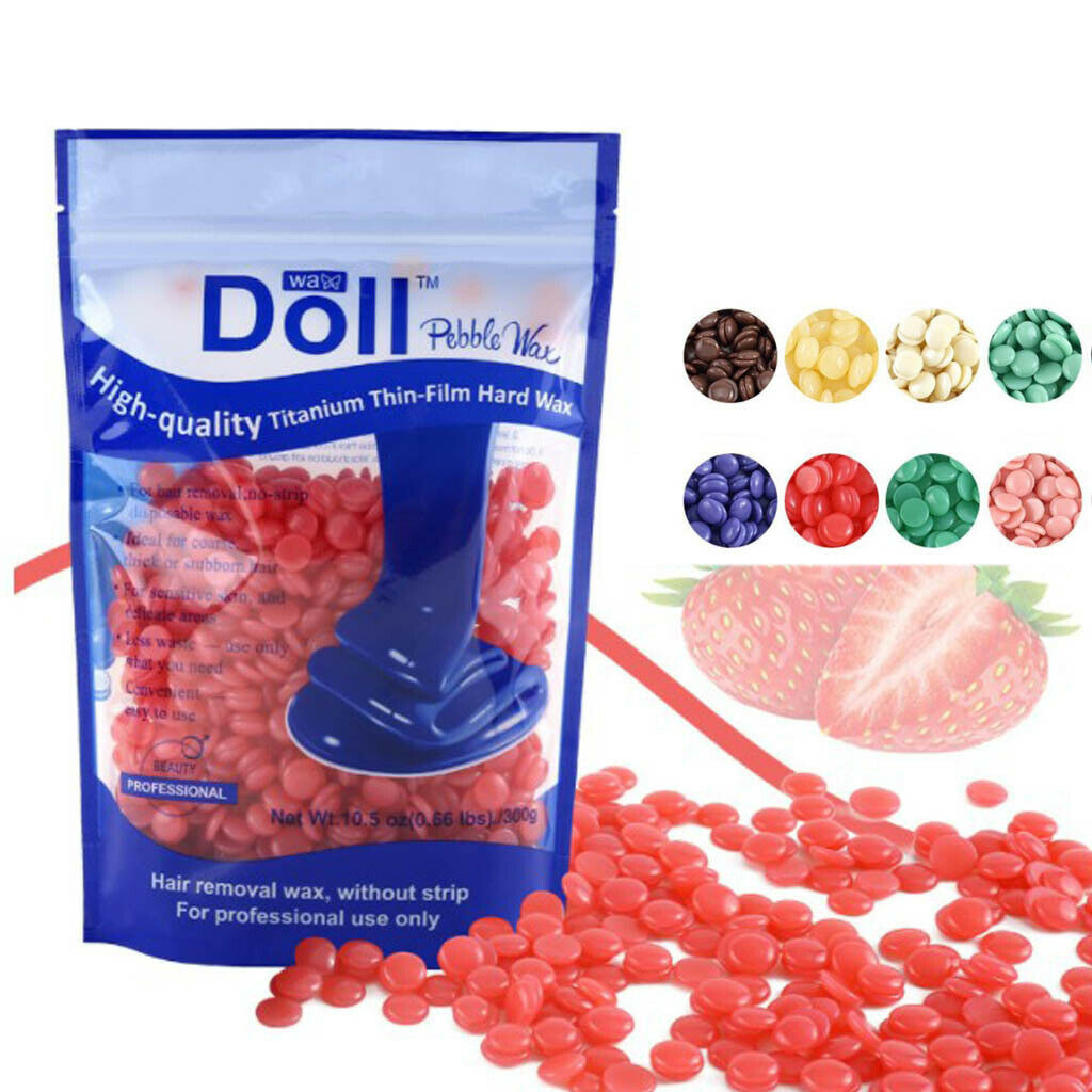 300g Natural Hot Film Hard Wax Beans Hair Removal Beads Tea Tree