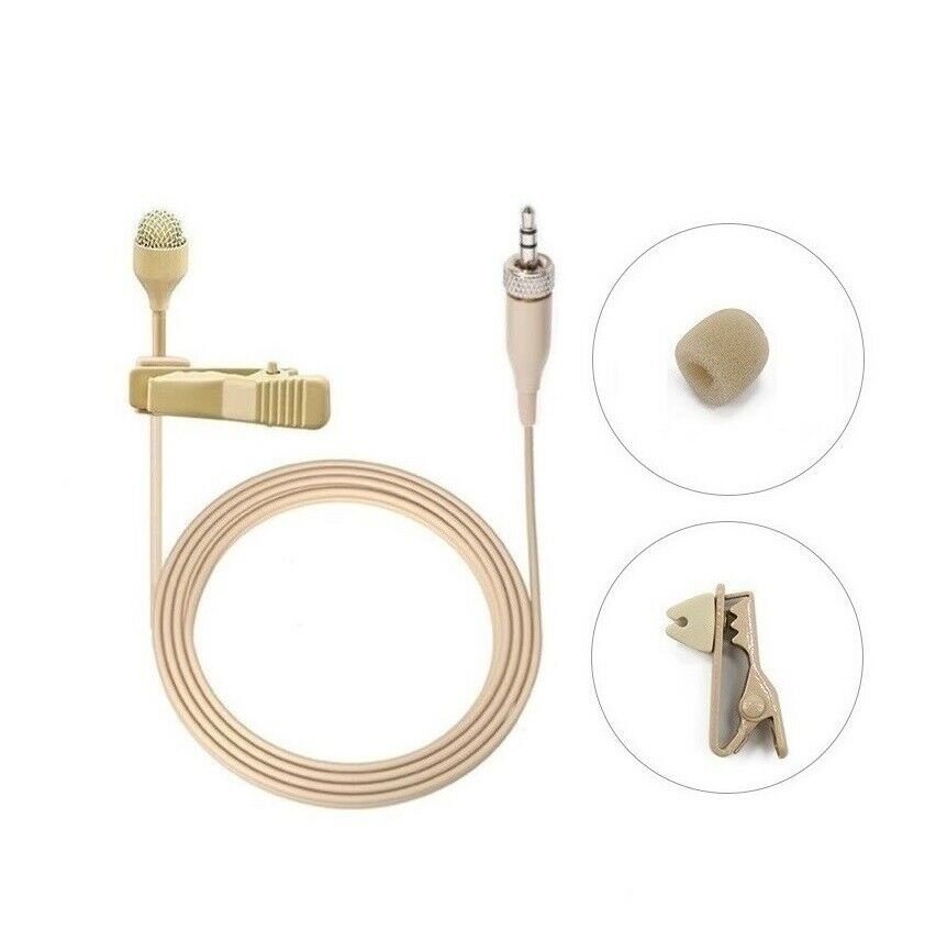 Lapel Microphone Mic for Sennheiser Wireless System Replacement 3.5mm Screw Lock