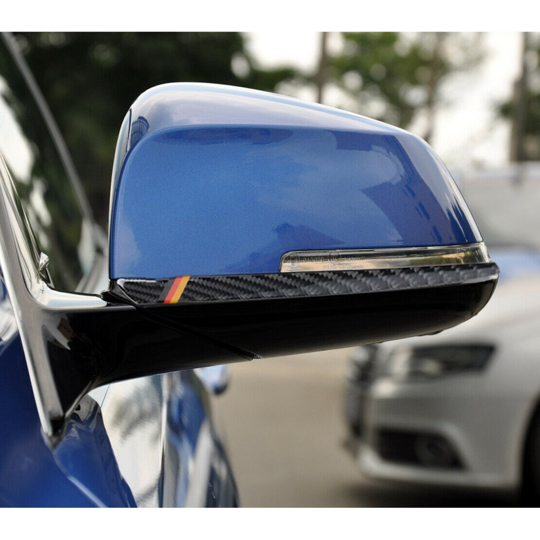 Pair Rearview Side Mirror Stripe Protector Trim fit for BMW 3-Serie GT F34 14-18