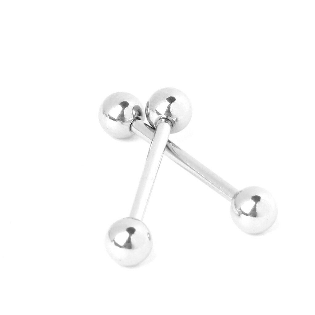 Lots 5 14 Gauge 16mm Ball Titanium Anodized Barbell Tongue Ring Labret Stud