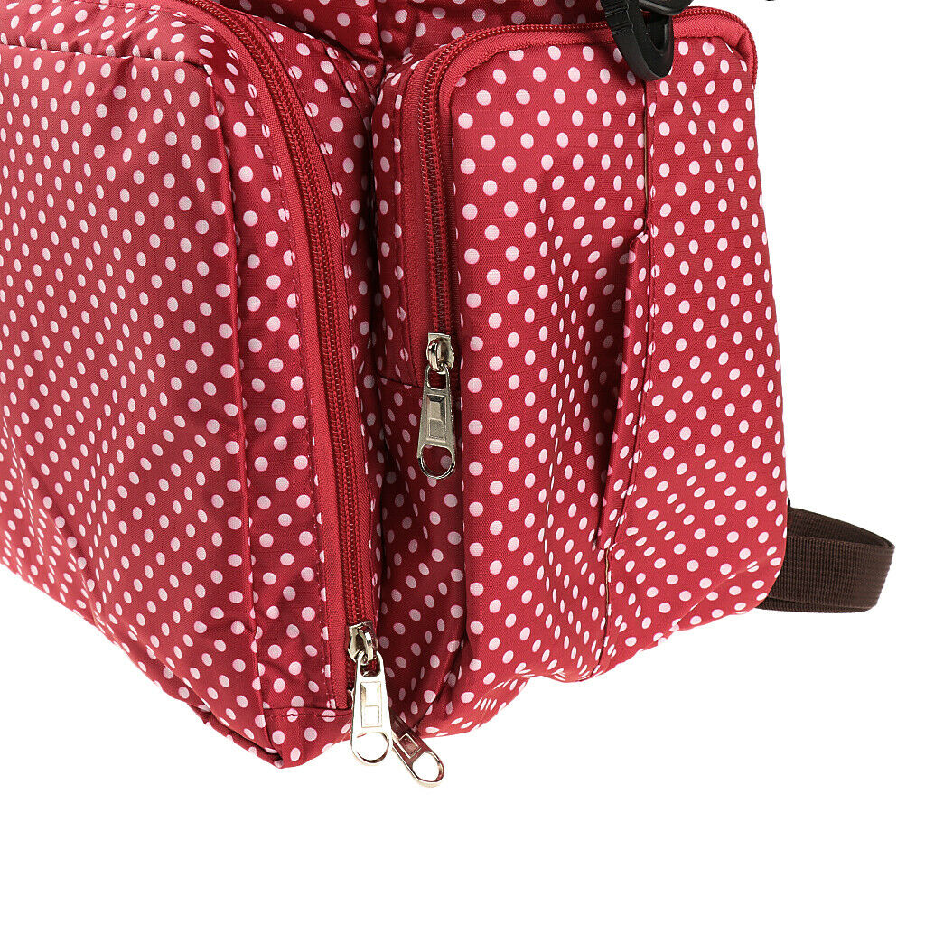 Mummy Diaper Bag Changing Bag Set Backpacks 4 Colors Available Red