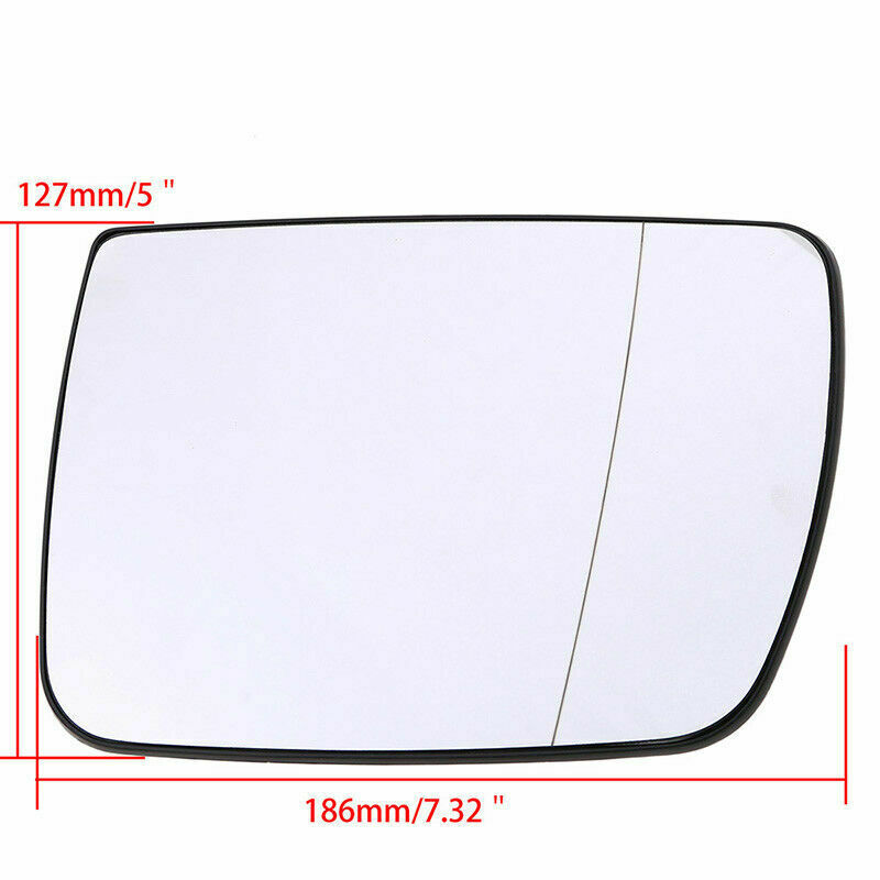 1x Left Driver Side Wing Mirror Glass With Heated For BMW X5 E53 2000-2006