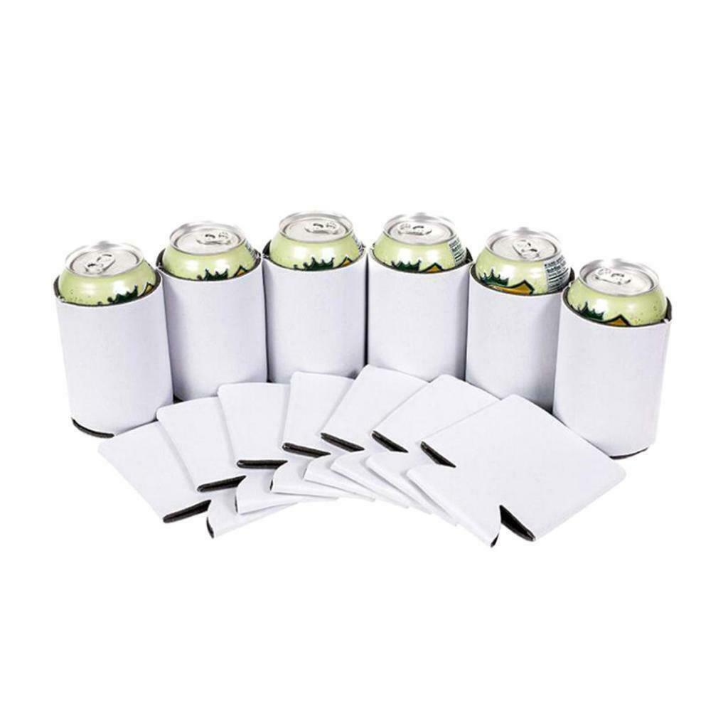 50pcs Beer Can Coolers Sleeves Water Bottle Cover Collapsible Drink Caddies