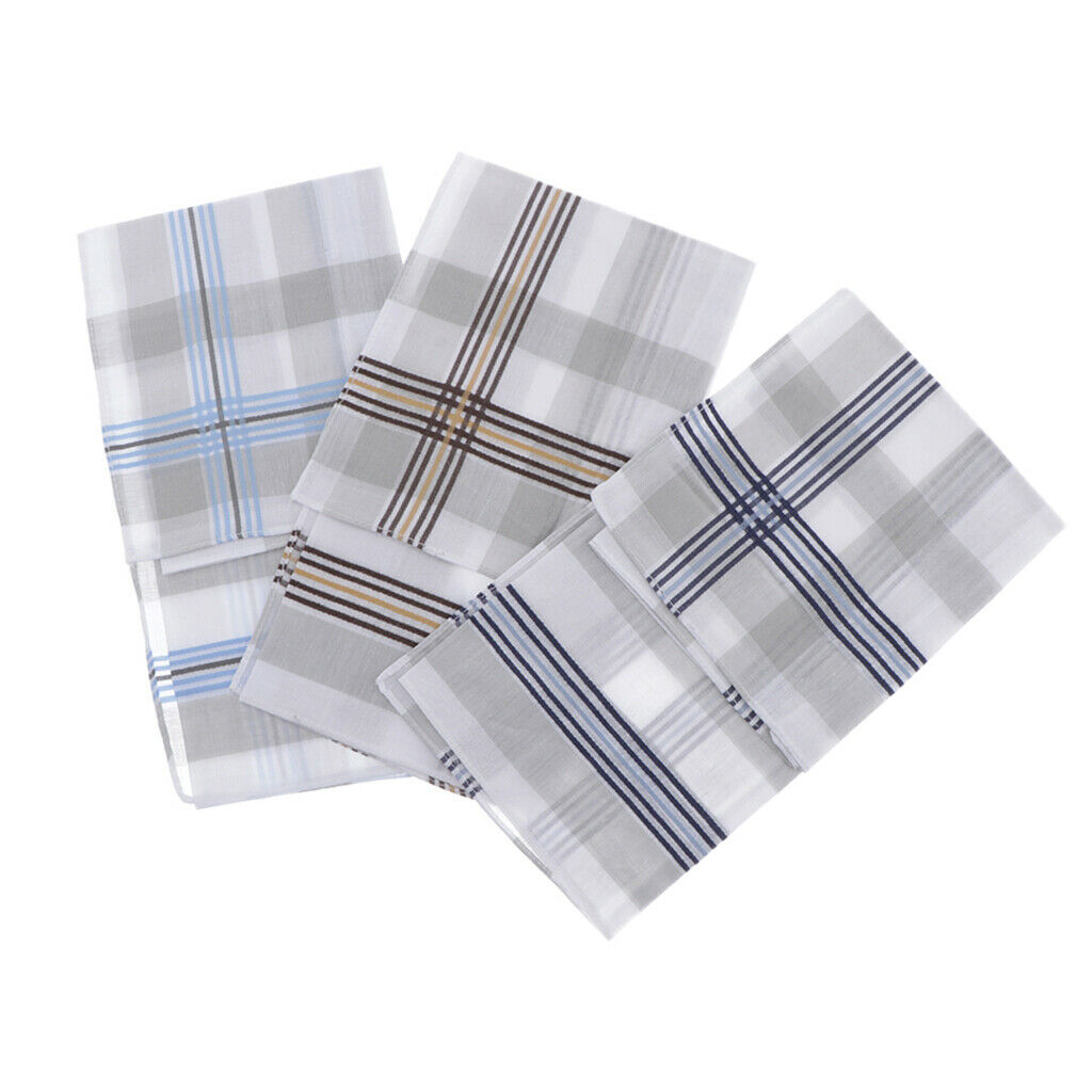 3 Pieces Men Fashion Square Hankerchief Hanky Wedding Party Handkerchiefs