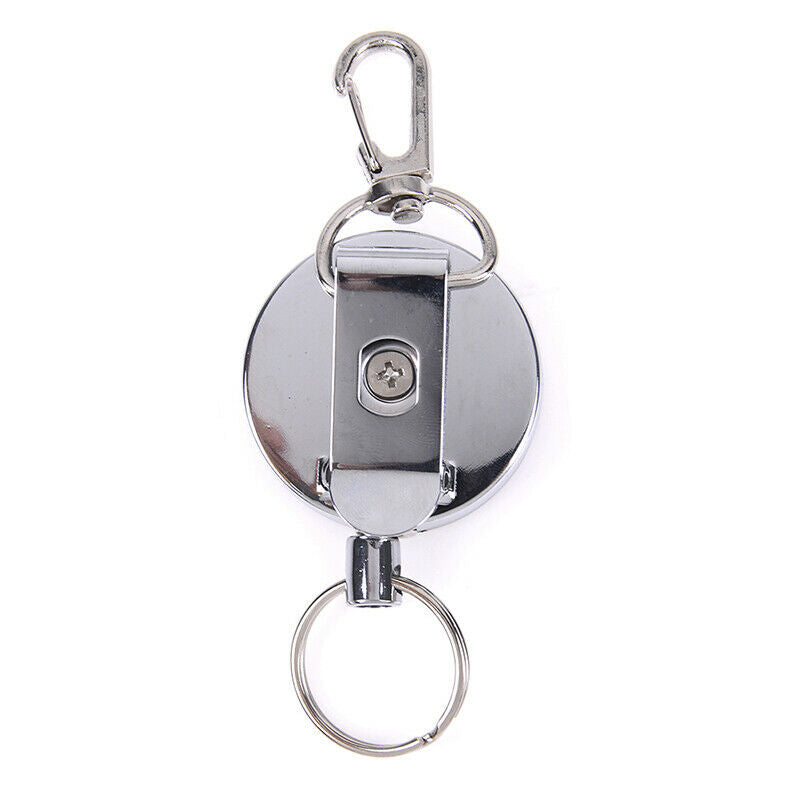 Resilience steel wire rope elastic keychain sporty retractable alarm keych.l8