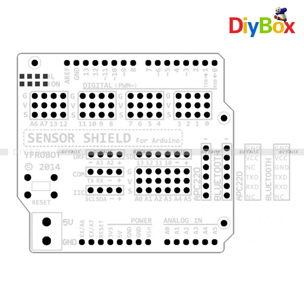 V5 Sensor Shield Expansion Board Shield For Arduino UNO R3 V5.0 Electric Module