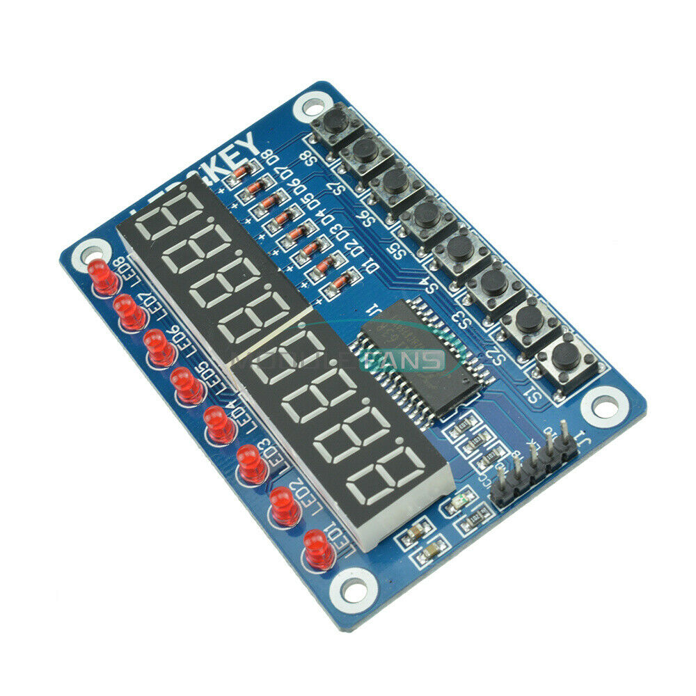 5PCS Digital 8-Bit LED Tube 8 KeyS TM1638 Display module for AVR Arduino ARM