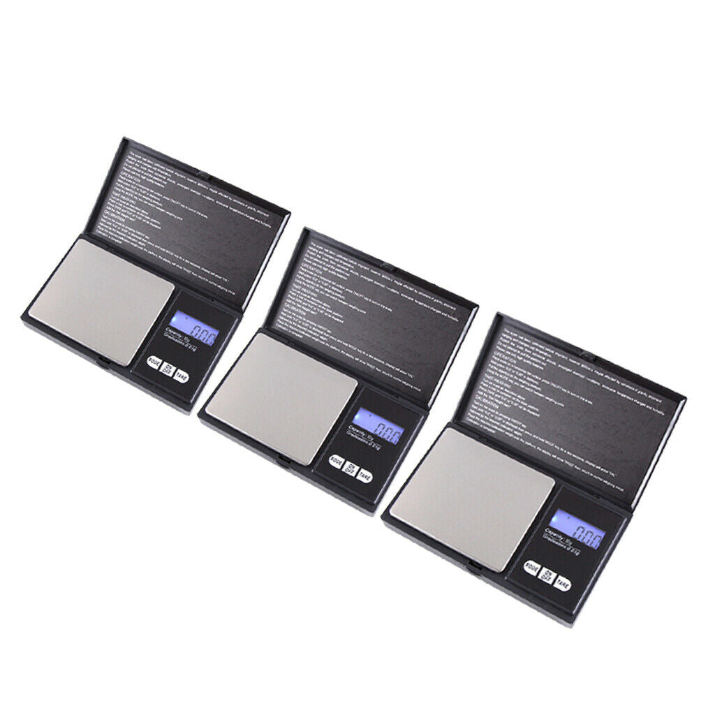 3x LCD Digital Scale 50gx0.01g Pocket Jewelry Coin Grain Gram Weighting