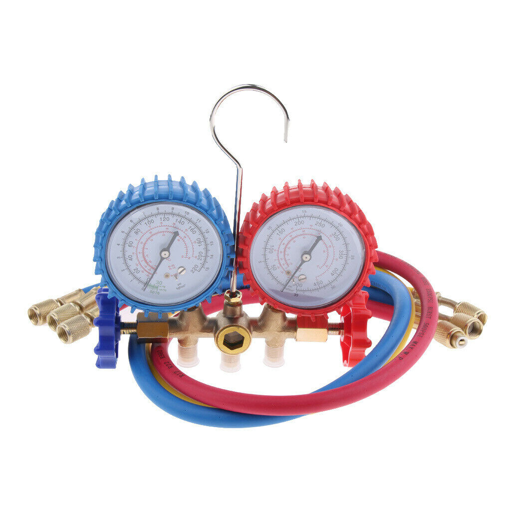R12 R22 R134A R502 HVAC A/C  Test Charging Manifold Gauge Set