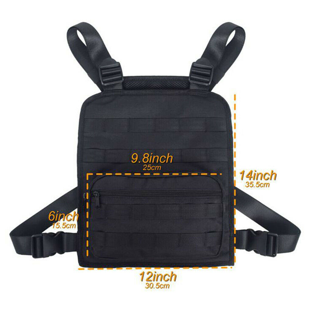 Multifunctional Chest Pack Front Bag for Hiking Cycling Climbing Camping
